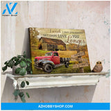 Personalized Gift For Him On Anniversary Old Farm and Truck Canvas Wall Art Decor