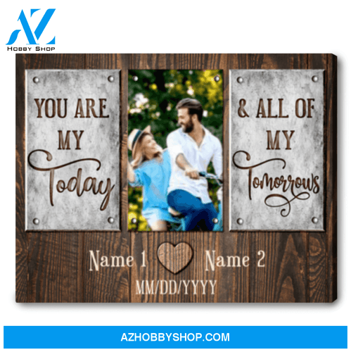 Personalized Gift For Married Couple Personalized Anniversary Gifts You Are My Today