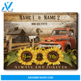 Personalized Gift For Married Couple Farmhouse Wall Art Decor You and me Always and forever