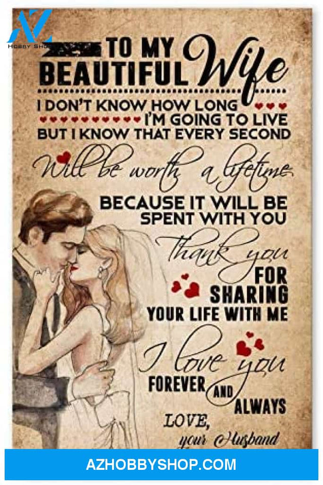 Personalized Gift For Wife To My Beautiful Wife Birthday Gifts For Wife Posters