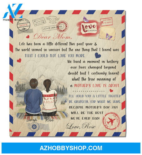 Personalized Gift From Daughter to Mom - Dear Mom Letter Quilt Blanket V2 - Meaningful messages for mother’s day - 9AGFF3