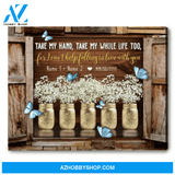 Personalized Gift Ideas For Couple Window Shutter Styles Can't Help Falling In Love With You Canvas Wall Art Decor