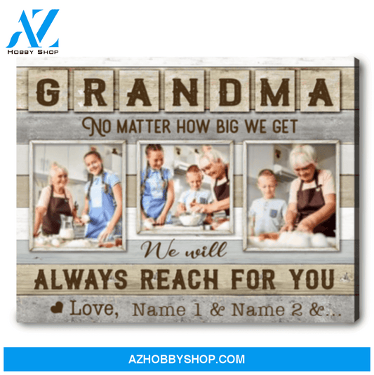 Personalized Gift Ideas for Grandma Custom Photo Canvas Print