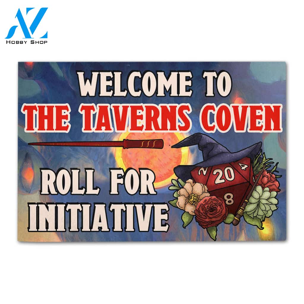 Personalized Gifts Doormat Ideas For D&D Lover, Roll For Initiative - Custom Doormat