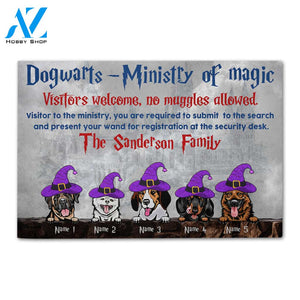 Personalized Gifts Doormat Ideas For Dog Lover, Visitors Welcome - Custom Doormat