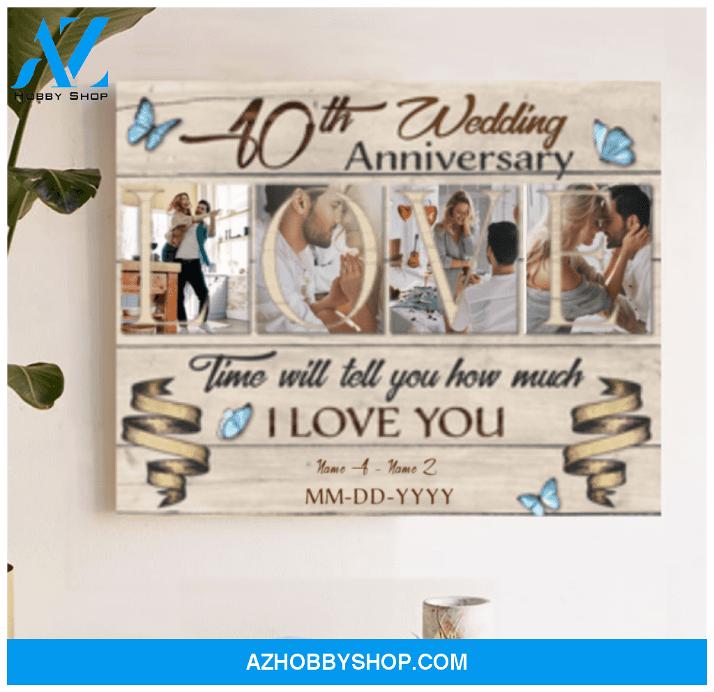 Personalized Gifts For 10th Anniversary Surprise Gift For Him For Her Canvas Print