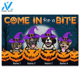 Personalized Gifts Ideas For Dog Lovers, Come in for a bite Custom Doormat