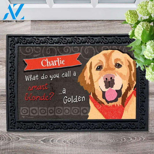 Personalized Golden Retriever Doormat - 18" x 30"