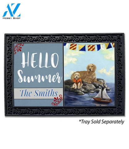 Personalized Golden Retriever Golden Retreat Doormat - 18" x 30"