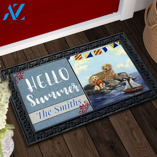 Personalized Golden Retriever Golden Retreat Doormat - 18" x 30"
