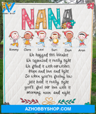 Personalized Grandma blanket, Best Gift For Grandma - Best Gift From Grandchildren