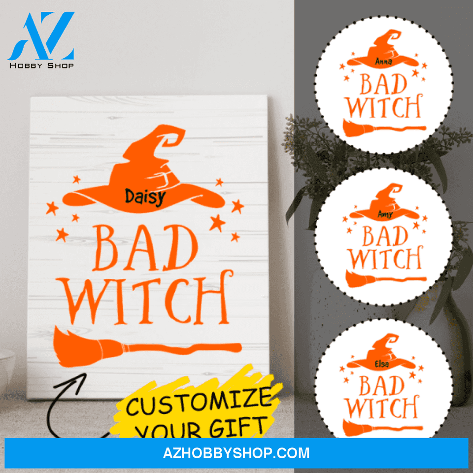Personalized Halloween Canvas Art - Presents For My Sister - Best Gift Ideas For Sister