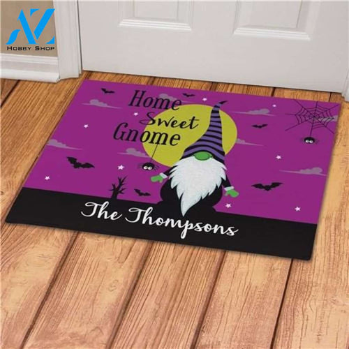 Personalized Halloween Gnome Doormat