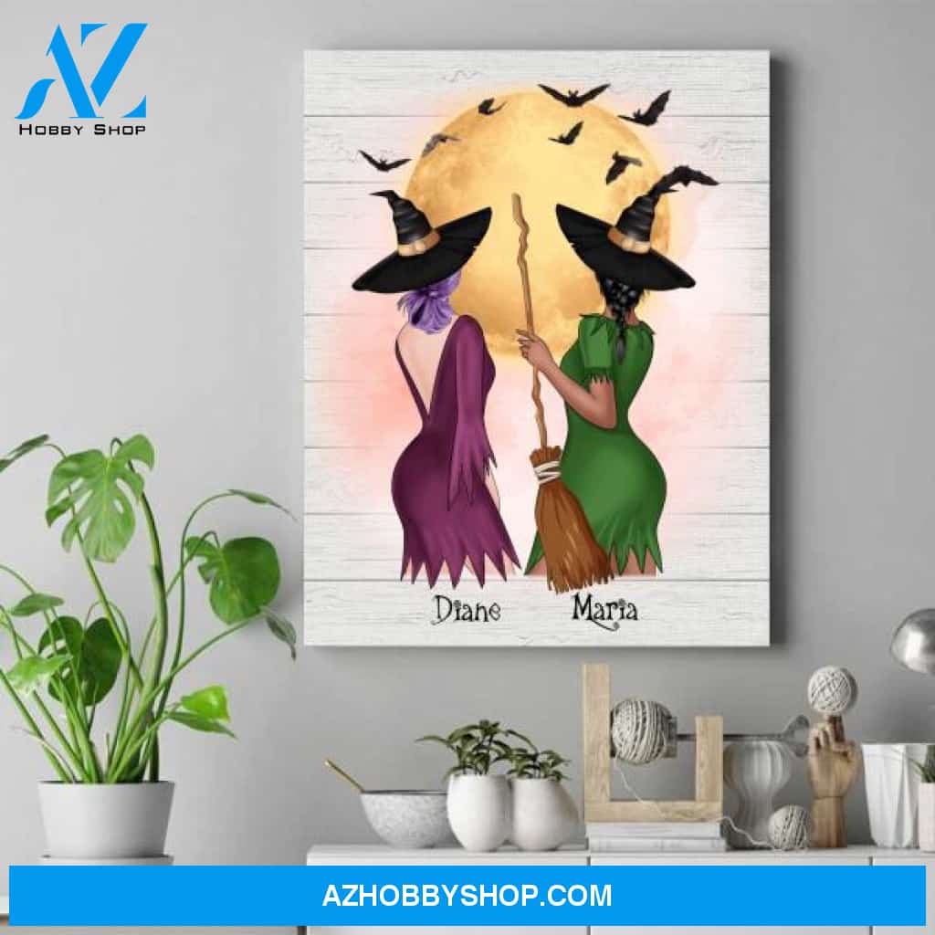 Personalized Halloween Wall Art - Birthday Gift For Sister - Best Gift For Sister
