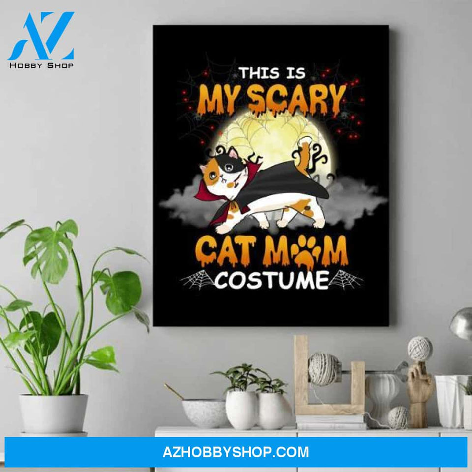 Personalized Halloween Wall Prints - Best Gifts For Cat Moms - Up To 3 Cats