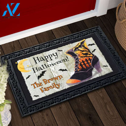 Personalized Halloween Witches Boot Doormat - 18" x 30"