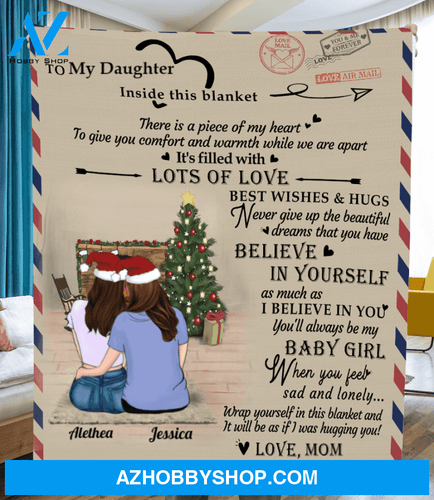 Personalized handwritten letter blanket - Best Christmas Gift for Daughter - To My Daughter Mom & Adult Daughter Love Letter Fleece Blanket - Believe in Yourself