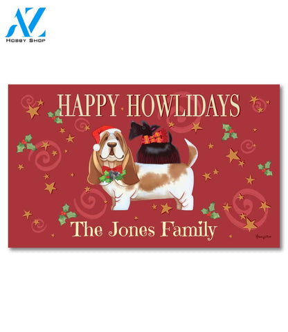 Personalized Happy Howlidays Doormat - 18" x 30"