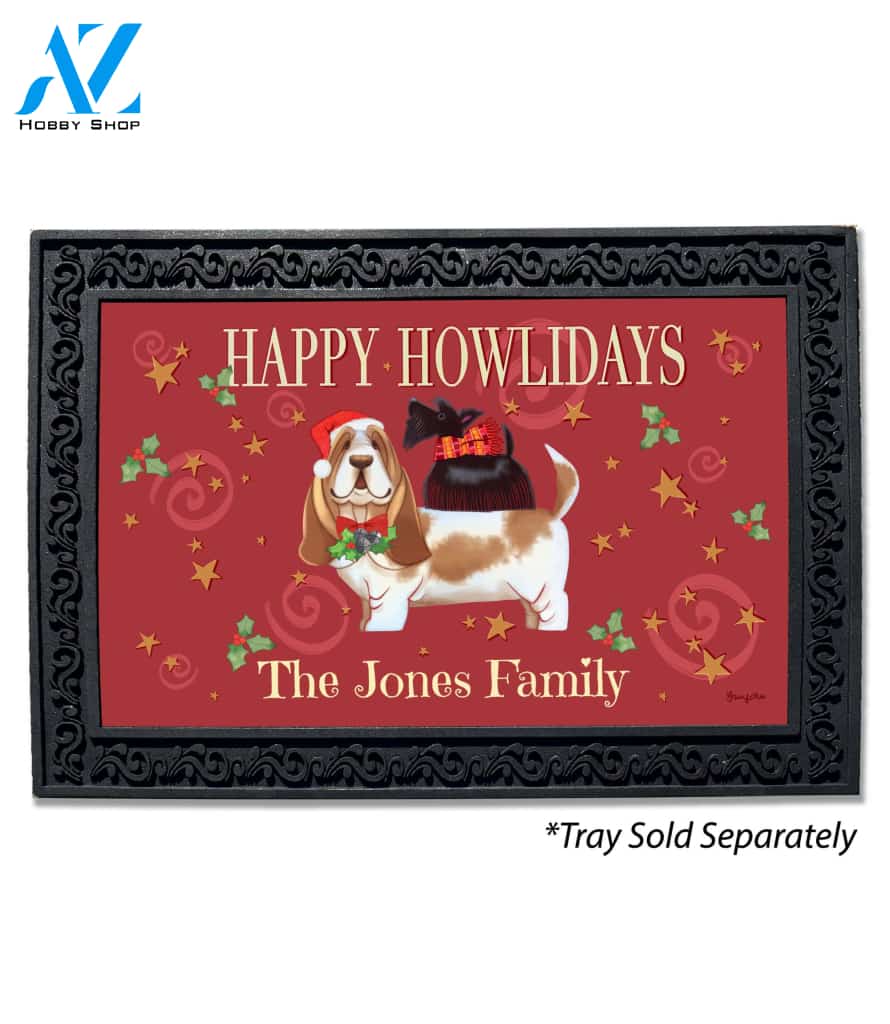 Personalized Happy Howlidays Doormat - 18" x 30"