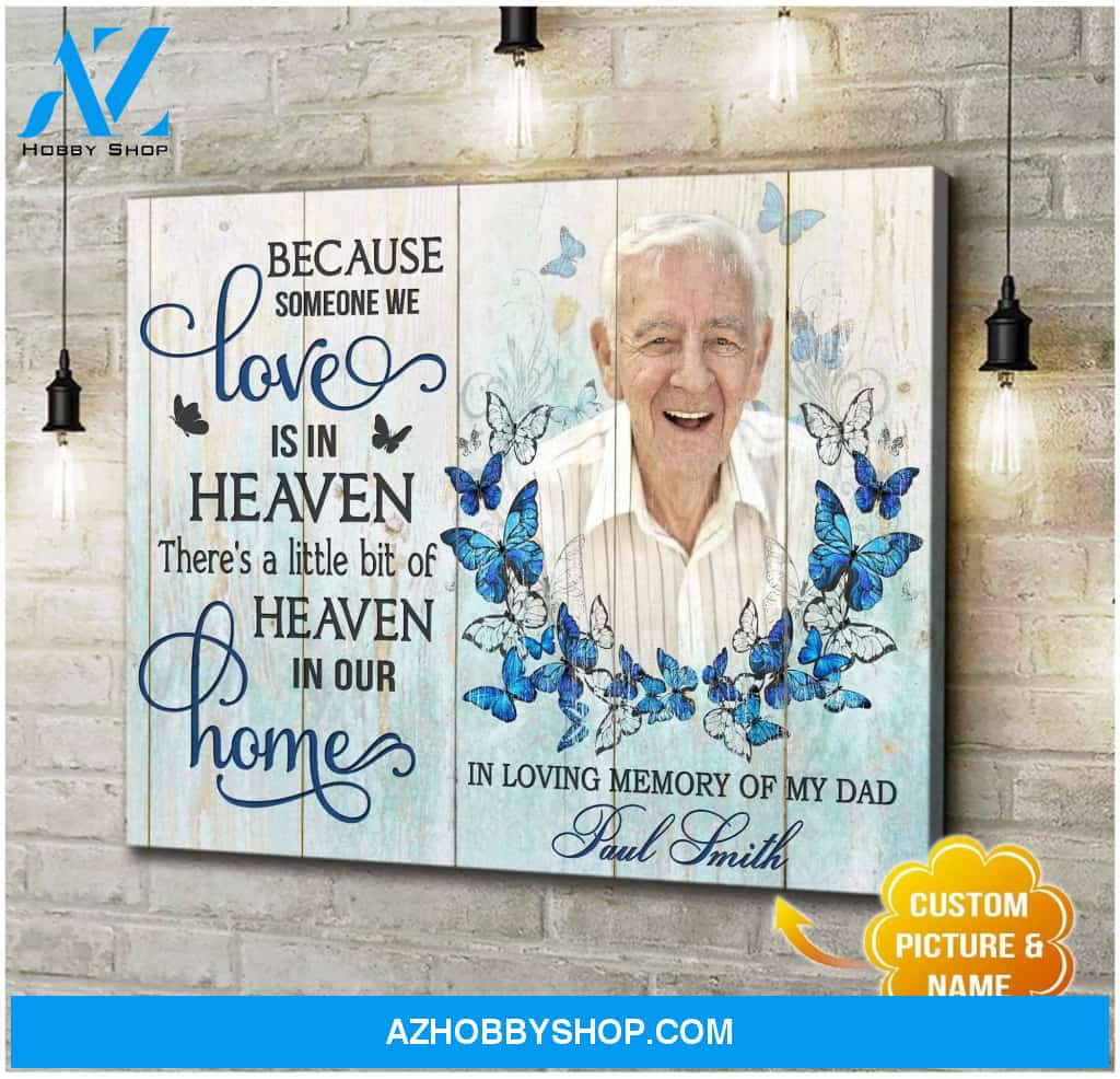 Personalized Heaven In Our Home Wall Art Canvas