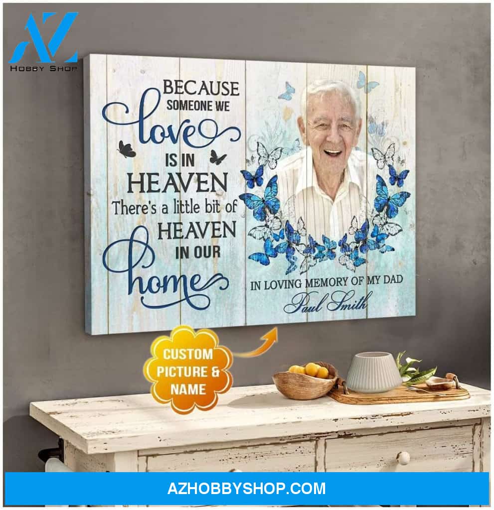 Personalized Heaven In Our Home Wall Art Canvas