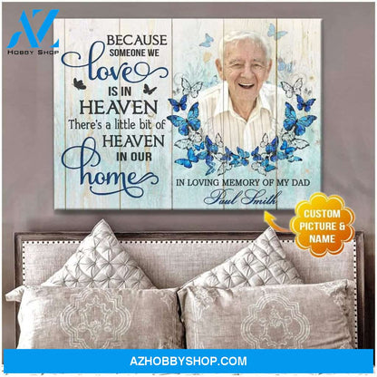 Personalized Heaven In Our Home Wall Art Canvas
