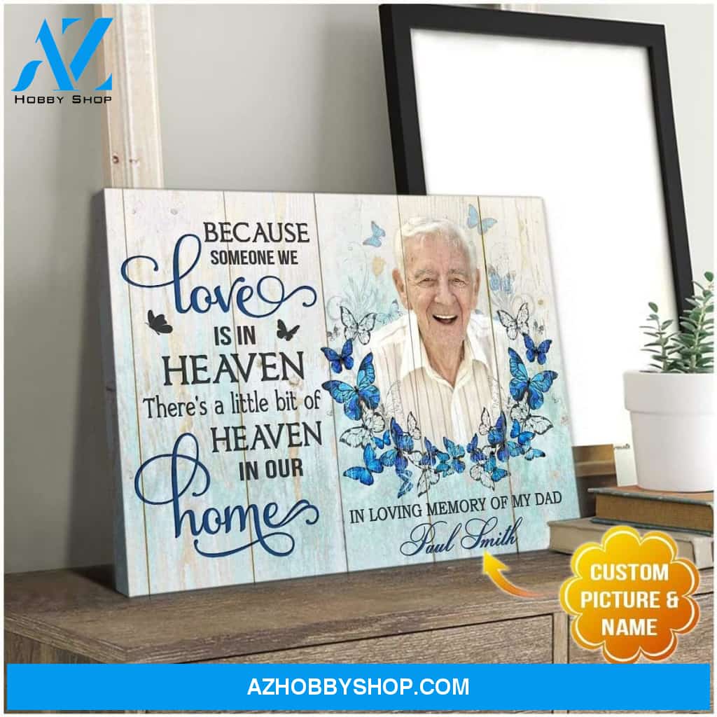 Personalized Heaven In Our Home Wall Art Canvas