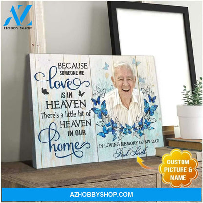 Personalized Heaven In Our Home Wall Art Canvas