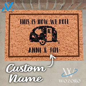 Personalized Home Is Where You Park It Camping Doormat
