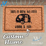 Personalized Home Is Where You Park It Camping Doormat