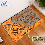 Personalized Honey Bee Queen And Drone | Welcome Mat | House Warming Gift