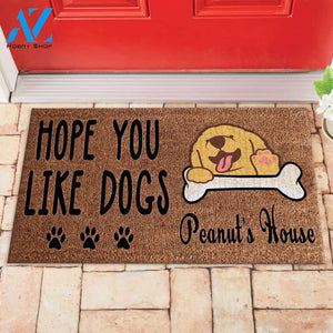 Personalized Hope You Like Dogs Doormat Full Printing | Welcome Mat | House Warming Gift