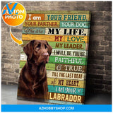 Personalized I Am Your Labrador Dog Photo Wall Art Canvas