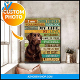 Personalized I Am Your Labrador Dog Photo Wall Art Canvas