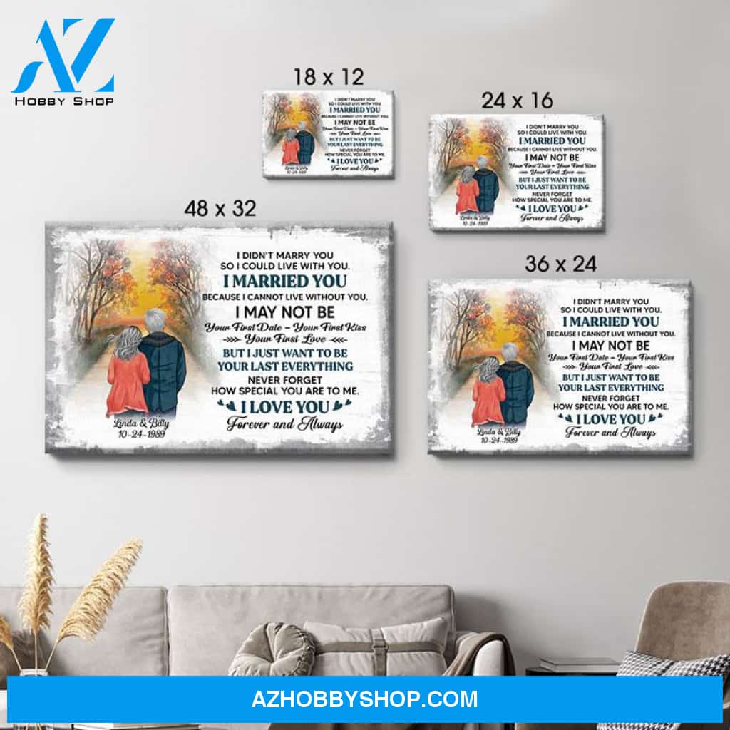 Personalized I Didn't Marry You Canvas, Sunset, Premium Canvas Wall Art