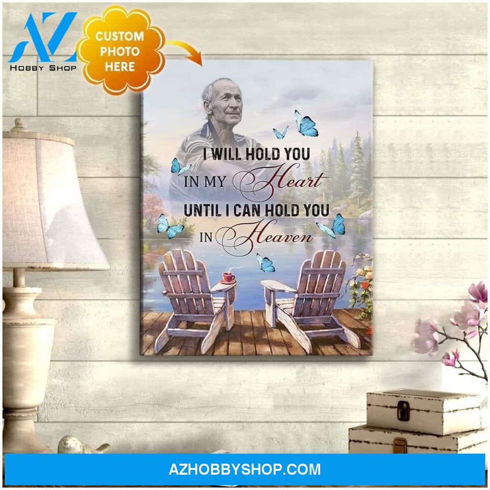 Personalized I Will Hold You Photo Butterfly Wall Art Canvas