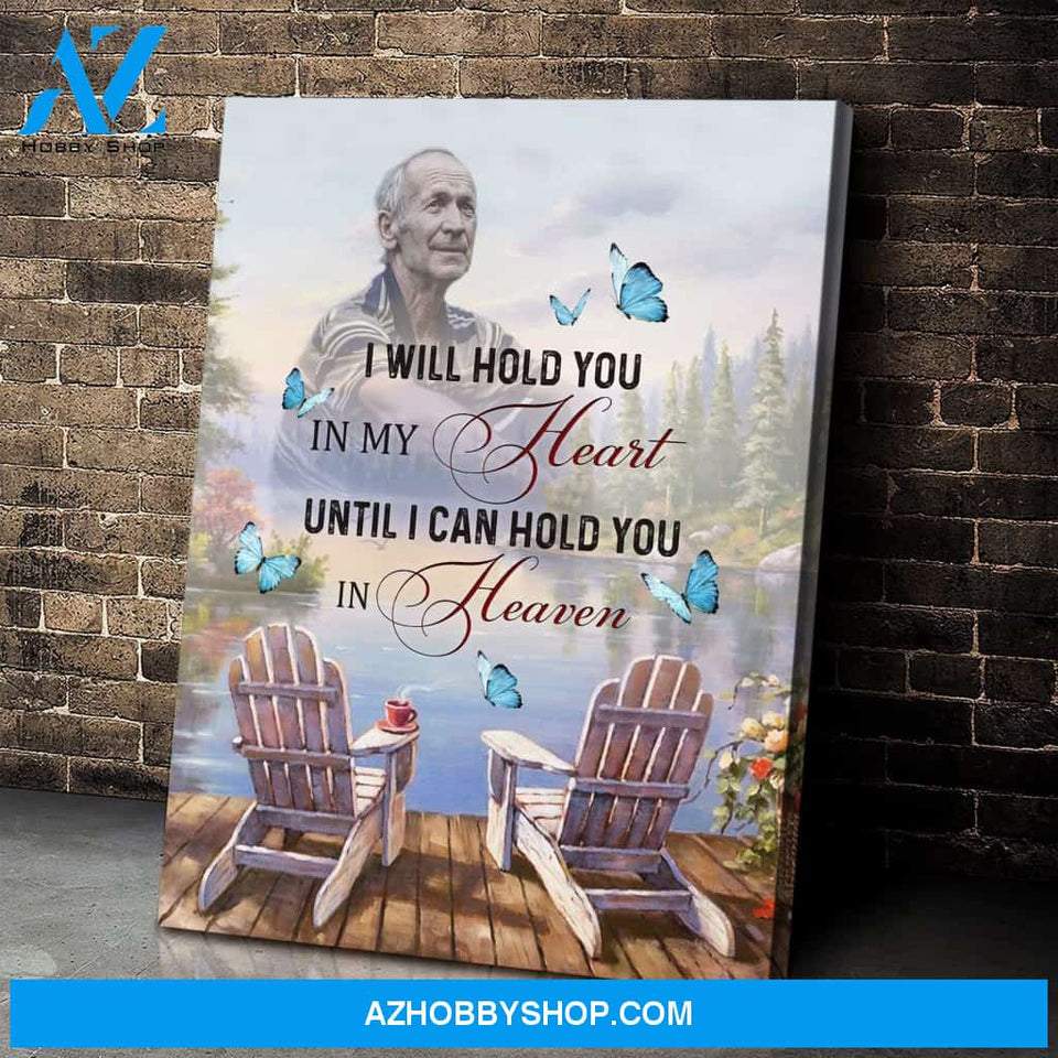 Personalized I Will Hold You Photo Butterfly Wall Art Canvas