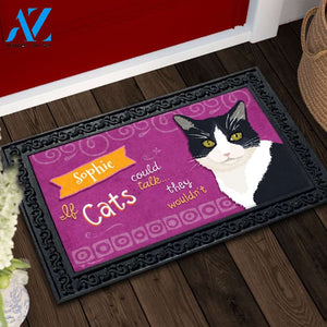 Personalized If Cats Could Talk Doormat - 18" x 30"