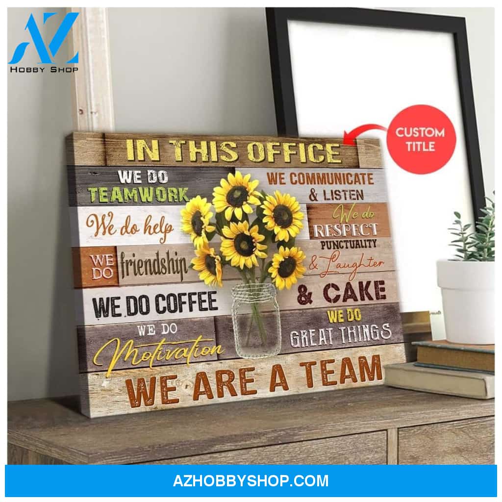 Personalized In This Office Wall Art Canvas