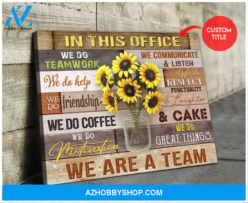 Personalized In This Office Wall Art Canvas