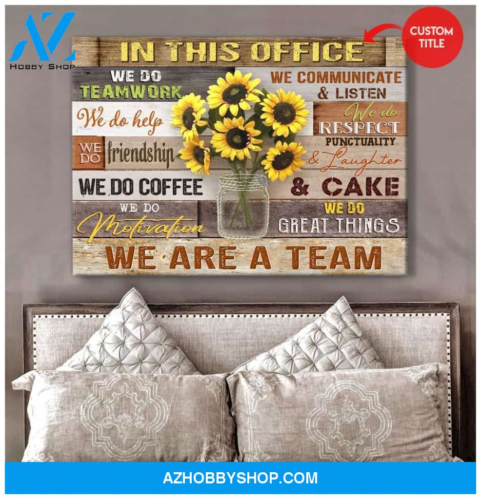 Personalized In This Office Wall Art Canvas