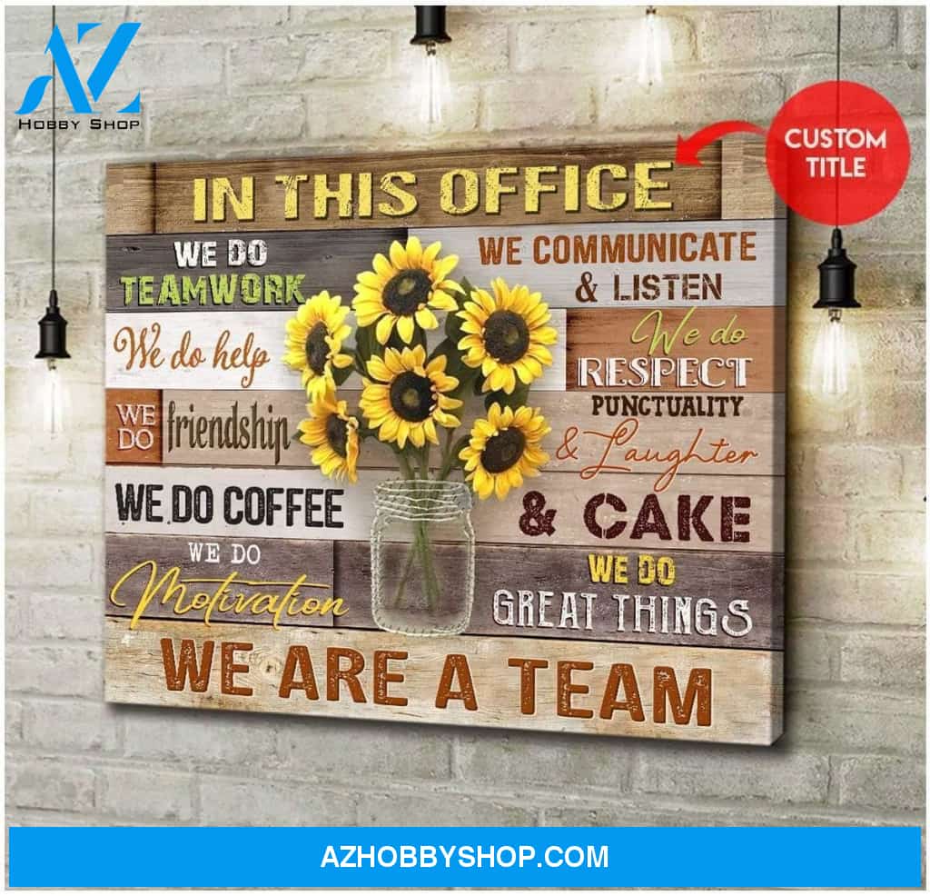 Personalized In This Office Wall Art Canvas