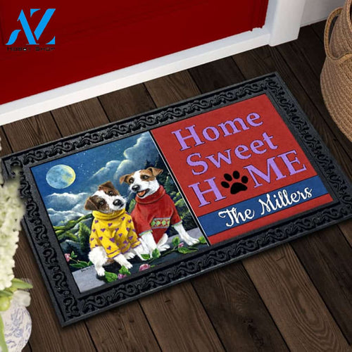 Personalized Jack Russell Terrier Moon Phase Doormat - 18" x 30"