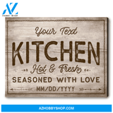 Personalized Kitchen Wall Decor Modern Farmhouse Canvas Print