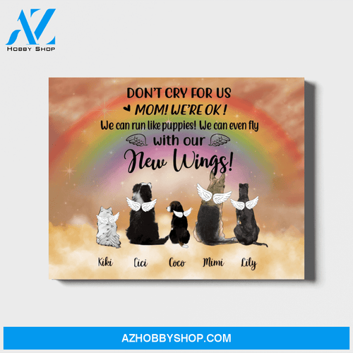 Personalized Landscape Canvas, Memorial Dogs, Custom Gift for Dog Lovers