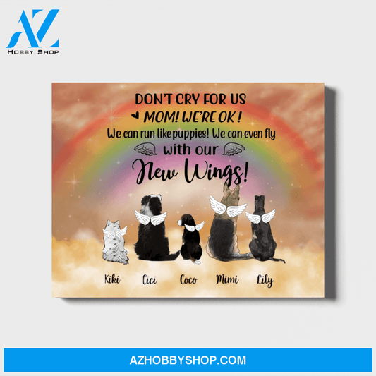 Personalized Landscape Canvas, Memorial Dogs, Custom Gift for Dog Lovers