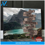 Personalized Landscape Family Name Wall Art Canvas