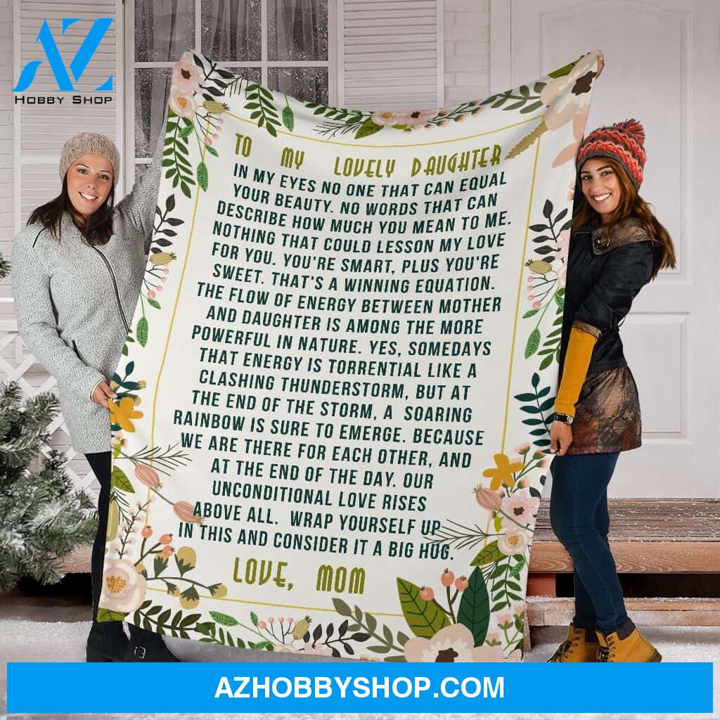 Personalized Letter To My Daughter 003 Fleece Blanket