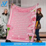 Personalized Letter To My Daughter 004 Fleece Blanket