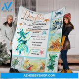 Personalized Letter To My Daughter Fleece Blanket